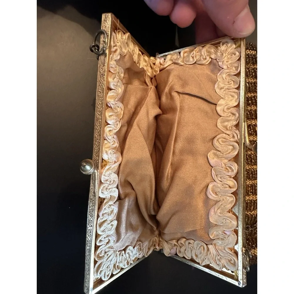 1930's Gold Beaded Opera Purse